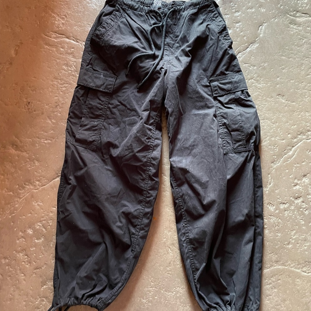 BDG Black Cargo Joggers